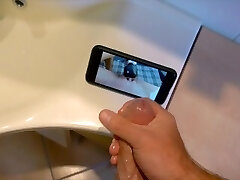 My Wife Caught Me Watching Porn & Penalized Me With A Rough Latex Handjob