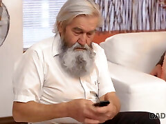 DADDY4K. Boy caught old dad finger-banging his GF and...