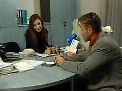 Eager redhead slut gets coochie eaten in office Eager redhead slut gets coochie eaten in office