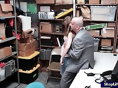 Thief Ariel Mcgwire torn up by LP officer in LP office Thief Ariel Mcgwire torn up by LP officer in LP office