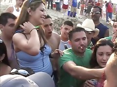 Group sex party at beach side