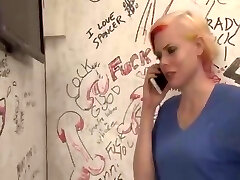 She-male glory hole surprise