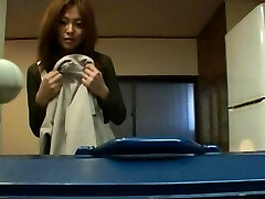 Late night video of crazy Japanese MILF Karen Hayashi providing head