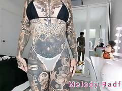 Micro Bikini And Lace G Rope Try On Haul Petite Goth Fitness GYM MILF Hentai Tatts Melody Radford