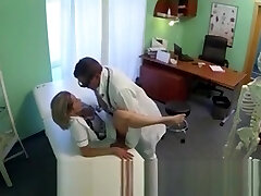 Sexy Light-haired Nurse Fucked By Doctor In His Office