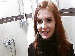 Redhead with innocent face does perv stuff