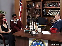 Big Tit Redhead Does The Mafia Boss Liking The Fucking