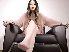 Asian Girl's Nylon Feet Pov Asian Girl's Nylon Feet Pov