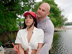 Chubby Julz Gotti with big natural tits gets penetrated stiff