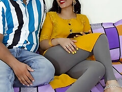 Indian sexy damsel Priya seduced stepbrother by watching adult film with him