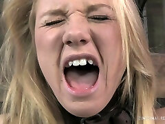 Adorable ash-blonde being punished by her master for being a bad girl