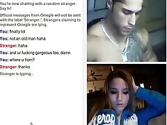 Red-hot girl gets tricked with a fake guy into cybersex on omegle