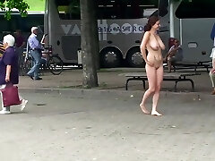 Anja nude in public Two HD