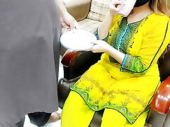 Desi Office Madam Drinking Baby Batter With Coffee Of Office Man With Hindi Audio