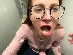 Risky Public Probing Fuck-a-thon Toy In The Store And Cum In Mouth In Public Toilet