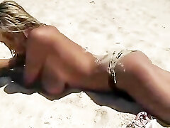 Ines Cudna Naked In The Beach