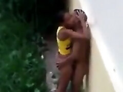 Spying On A Couple Having Fuckfest Outside