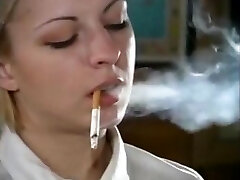 Wild Smoking Schoolgirl can't get enogh Smoke