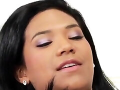 Skinny Island Girl Drills The BBC