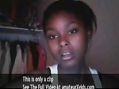 super-cute black teen on cam