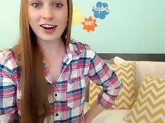 Redhead flashing off her great bush Redhead flashing off her great bush