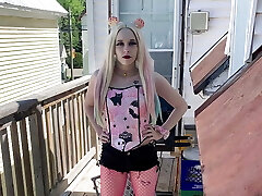 Emo Girl Showing Her Garb