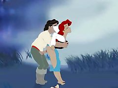 Arielis ir Eric sušikti prie upės