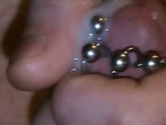 Pumped and Pierced dick is cumming
