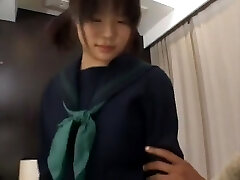 Kinky Japanese tart Hina Komatsu in Amazing Interracial, Fingering JAV clip