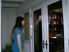 Lengthy-haired pretty white girl welcome in house Black Couple