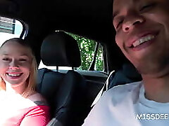 INTERRACIAL PUBLIC: Black Dutch Man Fucks Teenie In Car: CHRYSTAL SINN - MISSDEEP.com
