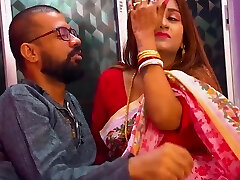A stunning Desi wife gives out a nice romantic bang-out to her husband without any lube