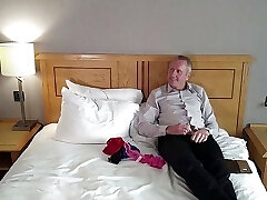 Maid catches thong wanker