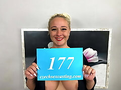 Chubby blonde cock muncher shines in casting Chubby blonde cock muncher shines in casting