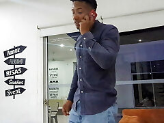 Antonella is interviewed to be a maid and convinces her new employer with a suck off Antonella is interviewed to be a maid and convinces her new employer with a suck off