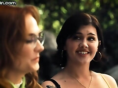 Transgender lady plays with female lady in Sixty-nine position Transgender lady plays with female lady in Sixty-nine position