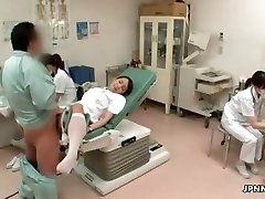 Cute japanese nurse gets horny part5