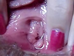 Wet vagina vag after orgasm in extreme close up HD