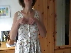 Bashful Wife strips and plays