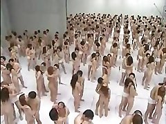 Unbelievable Japanese orgy sports event with tons of fucking