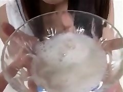 Hinano Mizuki drinks cum