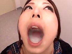 Crazy Japanese bitch Hina Akiyoshi in Impressive Blowjob, Gangbang JAV clip