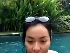 Indonesian shag in pool during live 