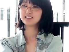 Japanese Glasses Nymph Blowjob