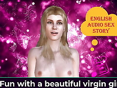 English Audio Sex Story - Fun with a Beautiful Virgin Girl - Softcore Audio Story