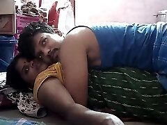 Indian House Wife Steamy Kissing In Husband