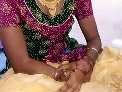 Horny Indian Wife Sucking A Dotted Love Glove