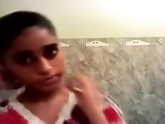 Indian young girlfriend on homemade Pov sex video sucking dick