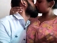 Sucking Indian GF Big Boobs and Blowjob