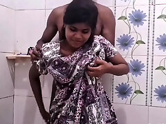 18 Yr Old Indian GF Sucking Big Cock In Bathroom